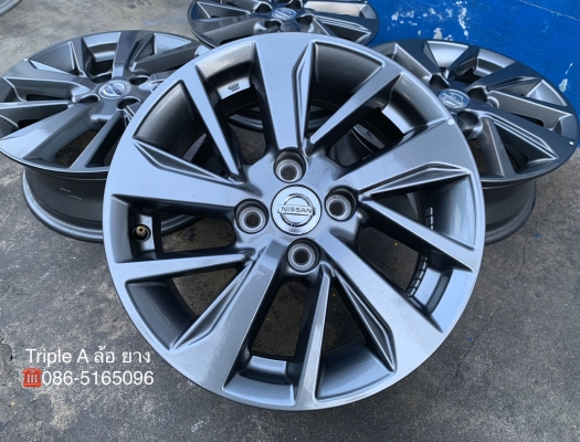ล้อแม็กป้ายแดง Nissan Almera Sportech ขอบ 15 สภาพสวยกริ๊บ
