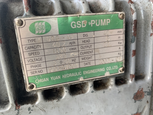 ขายรูทโบลเวอร์ GSD pump พร้อมมอเตอร์ 3HP. 380V made in Taiwan ขนาดท่อ 2นิ้ว สภาพสวยใหม่ หมุนนิ่ม พร้อมใช้งาน ราคา 12,500 บาท