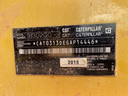 ขายด่วน!! CAT 313D2 GC ไมล์ ชม.1,000 สวยๆ ค่ะ