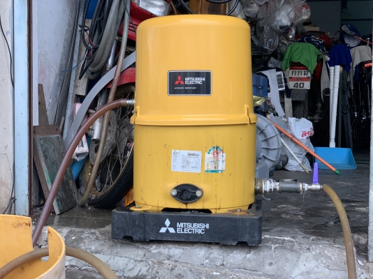 ขายปั๊มน้ำอัตโนมัติ Mitsubishi 400W สภาพดีเดิมๆ หมุนนิ่ม พร้อมใช้งาน ไม่มีรั่วซึม ตรวจเช็คแรงดันเรียบร้อย พร้อมใช้งาน ราคา 3,500 บาทพร้อมส่ง