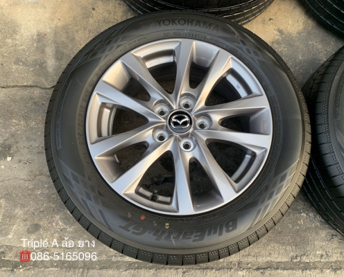 ล้อแม็กป้ายแดง Mazda 3 รุ่นใหม่ล่าสุด ขอบ 16 พร้อมยางป้ายแดง 205-60-16 Yokohama ปี 19 สวยกริ๊บๆ