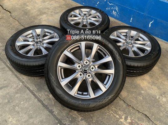 ล้อแม็กป้ายแดง Mazda 3 รุ่นใหม่ล่าสุด ขอบ 16 พร้อมยางป้ายแดง 205-60-16 Yokohama ปี 19 สวยกริ๊บๆ
