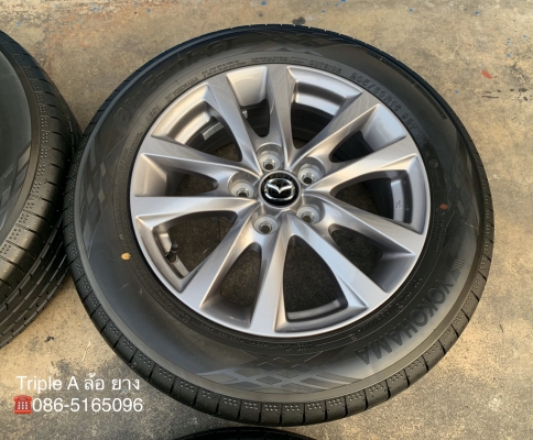 ล้อแม็กป้ายแดง Mazda 3 รุ่นใหม่ล่าสุด ขอบ 16 พร้อมยางป้ายแดง 205-60-16 Yokohama ปี 19 สวยกริ๊บๆ