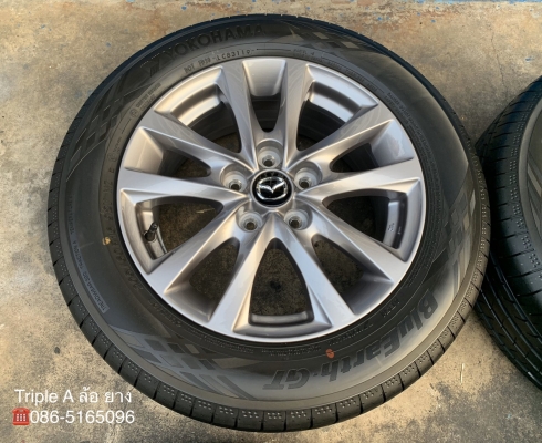 ล้อแม็กป้ายแดง Mazda 3 รุ่นใหม่ล่าสุด ขอบ 16 พร้อมยางป้ายแดง 205-60-16 Yokohama ปี 19 สวยกริ๊บๆ