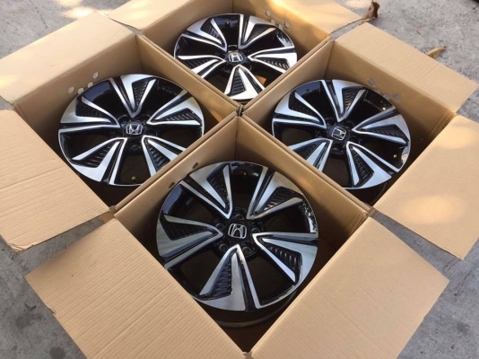 ล้อ HONDA CIVIC FK ขอบ17&rdquo; 5รู114 ถอดป้ายแดง สภาพสวยมาก ใหม่กริ๊ปไม่มีตำหนิ - ราคาชุดละ 6,500 บาท