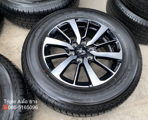 ล้อแม็กป้ายแดง Mitsu All New Pajero Sport ขอบ 18 พร้อมยางป้ายแดง 265-60-18 Bridgestone ปลายปี 19 สวยกริ๊บ