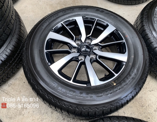 ล้อแม็กป้ายแดง Mitsu All New Pajero Sport ขอบ 18 พร้อมยางป้ายแดง 265-60-18 Bridgestone ปลายปี 19 สวยกริ๊บ