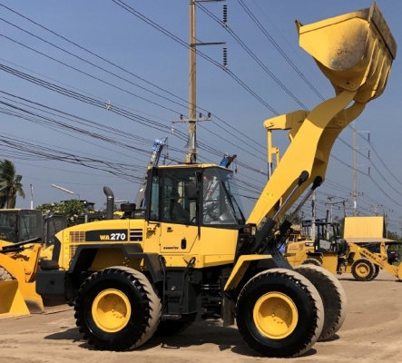 ขายรถตักล้อยาง KOMATSU WA270-6 ปี 2012 แขนยาวพิเศษ นำเข้าเองจากญี่ปุ่น มีVDOการทำงานครับ