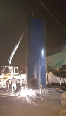 ถังน้ำมันขนาด 16000 ลิตรเหล็กหนา 6 มิลพร้อมใช้