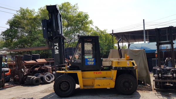 ขายรถยกโฟล์คลิฟท์ TCM ขนาด 12 ตัน เสาสูง 3 เมตร ติดตั้งอุปกรณ์พิเศษไซด์ชิฟ (รถนอก ) ญี่ปุ่น ต่อติด 0875571891 นิรุทครับ