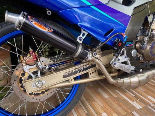 ขาย Serpico150 Super Blue แต่งสวยๆ เสื้อ1855กล่องไฟใหญ่ รถพร้อมออกทริปหล่อๆ ขายถูกๆ