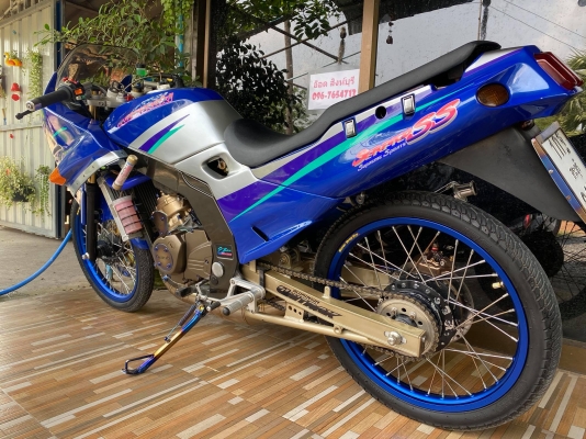 ขาย Serpico150 Super Blue แต่งสวยๆ เสื้อ1855กล่องไฟใหญ่ รถพร้อมออกทริปหล่อๆ ขายถูกๆ