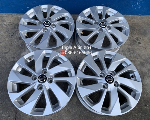 ล้อแม็กป้ายแดง 4รู100 Nissan Almera รุ่นใหม่ล่าสุด ขอบ 15 สวยกริ๊บ เนียนๆ ล้อแม็กป้ายแดง 4รู100 Nissan Almera รุ่นใหม่ล่าสุด ขอบ 15 สวยกริ๊บ เนียนๆ