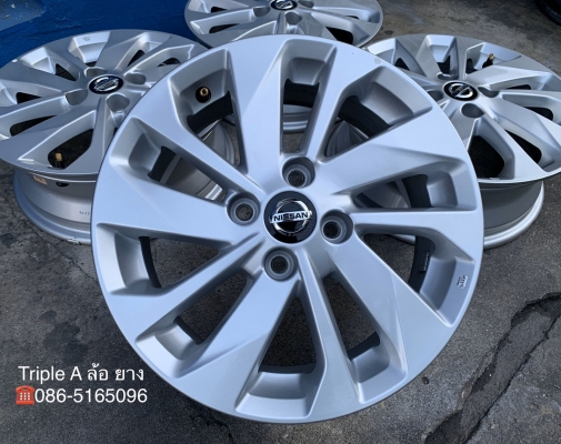 ล้อแม็กป้ายแดง 4รู100 Nissan Almera รุ่นใหม่ล่าสุด ขอบ 15 สวยกริ๊บ เนียนๆ ล้อแม็กป้ายแดง 4รู100 Nissan Almera รุ่นใหม่ล่าสุด ขอบ 15 สวยกริ๊บ เนียนๆ