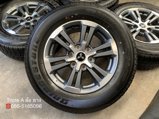 รถออกปีนี้ 20 ล้อแม็กป้ายแดง Mitsu Triton รุ่นใหม่ล่าสุด ขอบ 17 พร้อมยางใหม่ป้ายแดง 245-65-17 Bridgestone ปลายปี 19