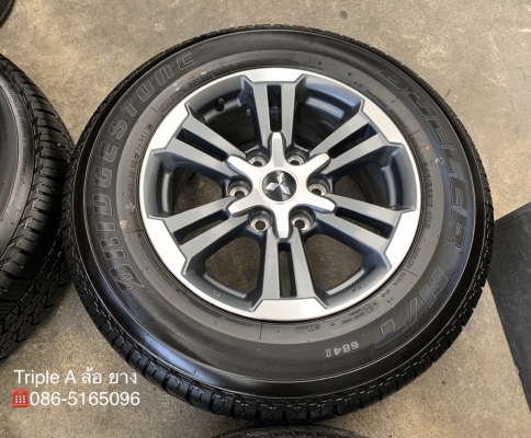 รถออกปีนี้ 20 ล้อแม็กป้ายแดง Mitsu Triton รุ่นใหม่ล่าสุด ขอบ 17 พร้อมยางใหม่ป้ายแดง 245-65-17 Bridgestone ปลายปี 19