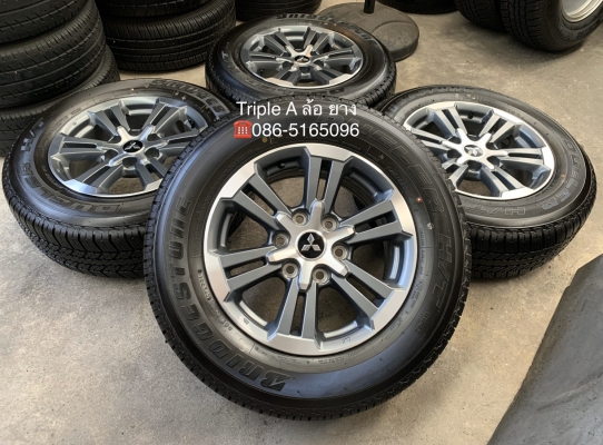 รถออกปีนี้ 20 ล้อแม็กป้ายแดง Mitsu Triton รุ่นใหม่ล่าสุด ขอบ 17 พร้อมยางใหม่ป้ายแดง 245-65-17 Bridgestone ปลายปี 19