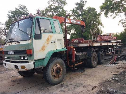 ขาย 465,000 หัวลากติดเครน ISUZU ROCKEY FXZ KFY 240 แรง 2 เพลา ติดเครน UNIC 330 T รถสวยพร้อมใช้ เล่มท