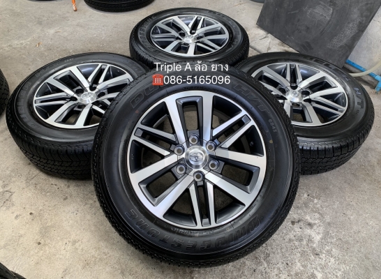 ล้อแม็กป้ายแดง Toyota New Fortuner ขอบ 18 พร้อมยางป้ายแดง 265-60-18 Bridgestone ปลายปี 19 สวยกริ๊บ