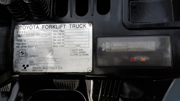 ขายรถยกโฟล์คลิฟท์ toyota ขนาด 2.5ตัน เสา 2 ท่อน สูง 4 เมตร สภาพดีค่ะ 0844591695 เหมี๋ยวค่ะ