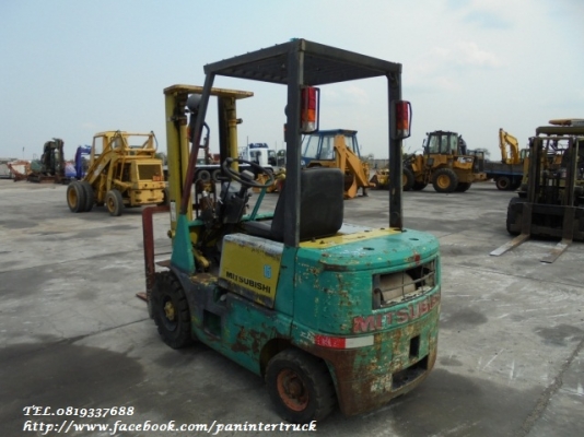 SALE ราคาถูกใจ สู้ภัยโควิด!!MITSUBISHI FG15 รถยก ขนาด 1.5ตัน / เสาสูง3เมตร /เกียร์ออโต้ /เครื่องยนต์