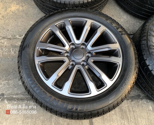 ล้อแม็กป้ายแดง Ford Everest ขอบ 20 รุ่นใหม่ล่าสุด พร้อมยางป้ายแดง 265-50-20 GoodYear ปี 20 สวยกริ๊บ