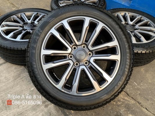 ล้อแม็กป้ายแดง Ford Everest ขอบ 20 รุ่นใหม่ล่าสุด พร้อมยางป้ายแดง 265-50-20 GoodYear ปี 20 สวยกริ๊บ