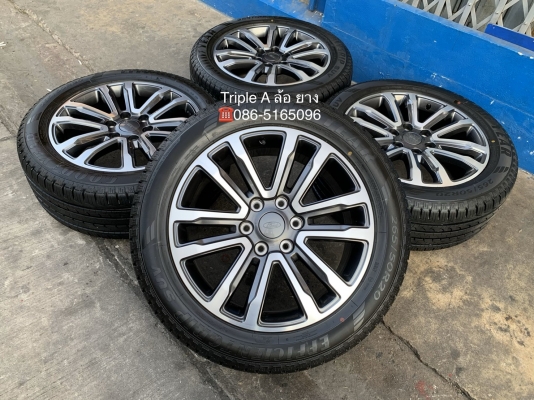 ล้อแม็กป้ายแดง Ford Everest ขอบ 20 รุ่นใหม่ล่าสุด พร้อมยางป้ายแดง 265-50-20 GoodYear ปี 20 สวยกริ๊บ