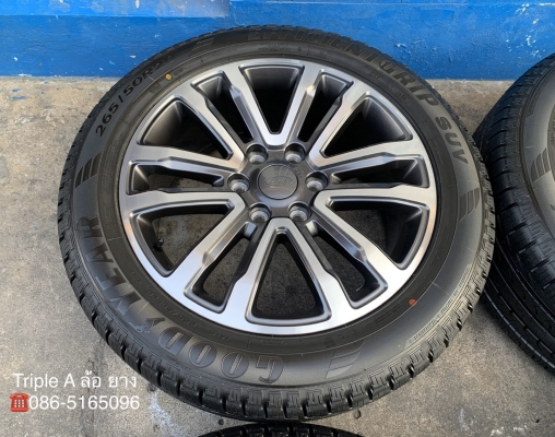 ล้อแม็กป้ายแดง Ford Everest ขอบ 20 รุ่นใหม่ล่าสุด พร้อมยางป้ายแดง 265-50-20 GoodYear ปี 20 สวยกริ๊บ