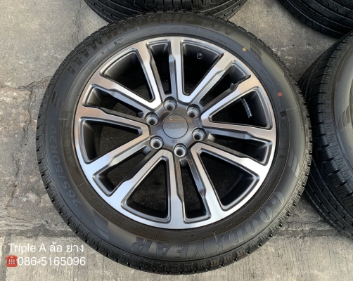 ล้อแม็กป้ายแดง Ford Everest ขอบ 20 รุ่นใหม่ล่าสุด พร้อมยางป้ายแดง 265-50-20 GoodYear ปี 20 สวยกริ๊บ