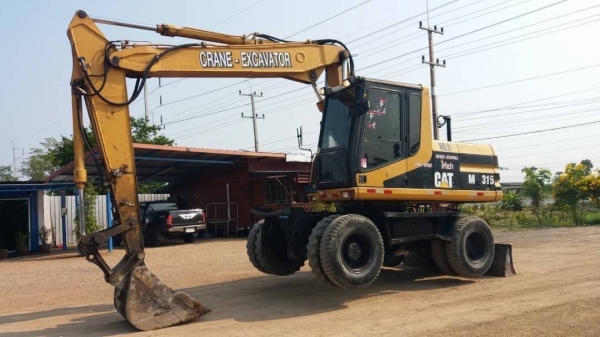 ขาย 625,000 รถแบคโฮล้อยาง CAT 315 -7ML พร้อมลายหัวเจาะ ไฟฟ้าครบ เครื่องดี ปั้มแรง เอวแน่น ยางดี สภาพ