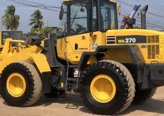ขายรถตักล้อยาง KOMATSU WA270-6 ปี 2012 แขนยาวพิเศษ นำเข้าเองจากญี่ปุ่น มีVDOการทำงานครับ