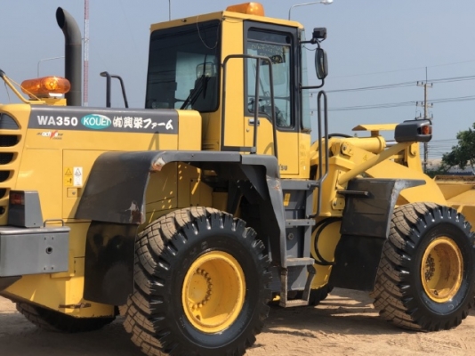 ขายรถตักล้อยาง KOMATSU WA350-3 นำเข้าเองจากญี่ปุ่น สภาพสวยพร้อมใช้งาน มีVDOการทำงานครับ
