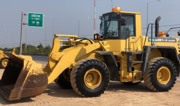 ขายรถตักล้อยาง KOMATSU WA350-3 นำเข้าเองจากญี่ปุ่น สภาพสวยพร้อมใช้งาน มีVDOการทำงานครับ