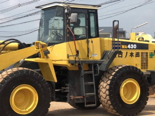 ขายรถตักล้อยาง KOMATSU WA430-5 นำเข้าเองจากญี่ปุ่น สภาพสวยพร้อมใช้งาน มีVDOการทำงานครับ