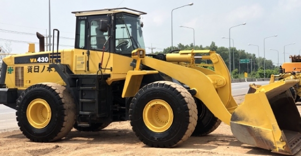 ขายรถตักล้อยาง KOMATSU WA430-5 นำเข้าเองจากญี่ปุ่น สภาพสวยพร้อมใช้งาน มีVDOการทำงานครับ