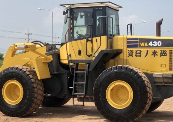 ขายรถตักล้อยาง KOMATSU WA430-5 นำเข้าเองจากญี่ปุ่น สภาพสวยพร้อมใช้งาน มีVDOการทำงานครับ