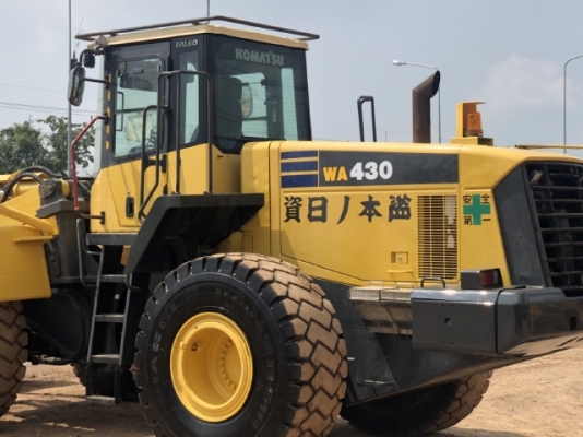 ขายรถตักล้อยาง KOMATSU WA430-5 นำเข้าเองจากญี่ปุ่น สภาพสวยพร้อมใช้งาน มีVDOการทำงานครับ