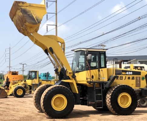 ขายรถตักล้อยาง KOMATSU WA430-5 นำเข้าเองจากญี่ปุ่น สภาพสวยพร้อมใช้งาน มีVDOการทำงานครับ