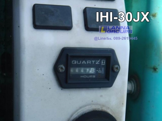 ขายรถขุดIHI-30JX เครื่องยนต์isuzu-3LB1, คอนโทรลน้ำมัน, ปั๊มนิ้ว, มีลายเจาะ, แทรคยาง, ใบมีด, รถเดิมๆเ