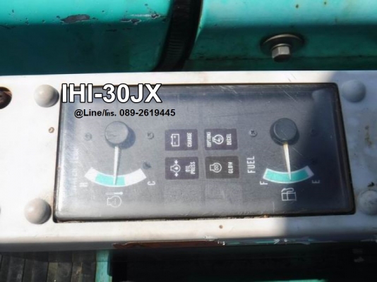 ขายรถขุดIHI-30JX เครื่องยนต์isuzu-3LB1, คอนโทรลน้ำมัน, ปั๊มนิ้ว, มีลายเจาะ, แทรคยาง, ใบมีด, รถเดิมๆเ