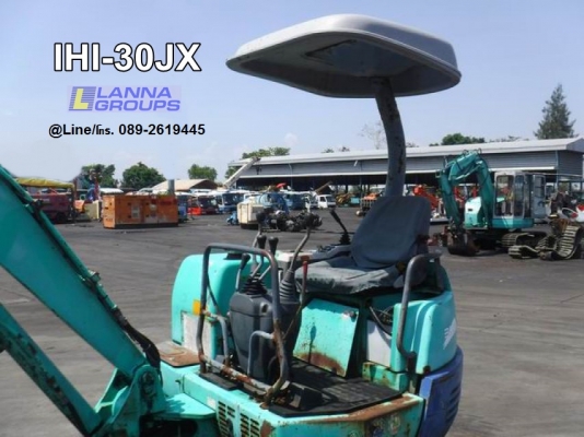 ขายรถขุดIHI-30JX เครื่องยนต์isuzu-3LB1, คอนโทรลน้ำมัน, ปั๊มนิ้ว, มีลายเจาะ, แทรคยาง, ใบมีด, รถเดิมๆเ