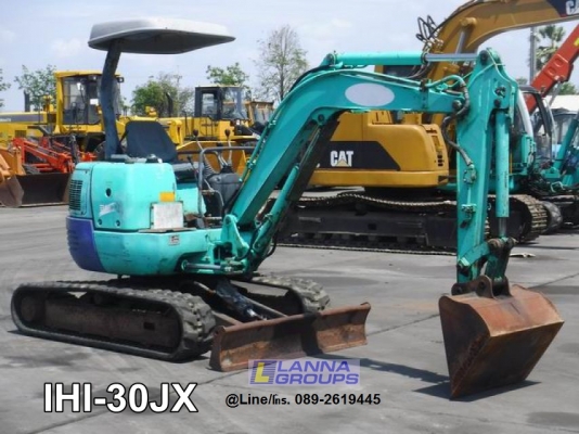 ขายรถขุดIHI-30JX เครื่องยนต์isuzu-3LB1, คอนโทรลน้ำมัน, ปั๊มนิ้ว, มีลายเจาะ, แทรคยาง, ใบมีด, รถเดิมๆเ