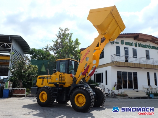 ขายรถตักล้อยางมือหนึ่ง ซิโนแมช-ฉางหลิน รุ่น 947H แขนยาวพิเศษ 4.8 เมตร เกียร์ไฟฟ้า ZF เครื่องยนต์ Cummins บุ้งกี๋ 4 คิว