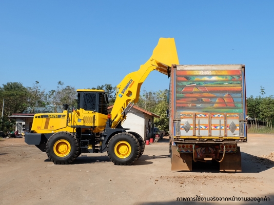 ขายรถตักล้อยางมือหนึ่ง ซิโนแมช-ฉางหลิน รุ่น 947H แขนยาวพิเศษ 4.8 เมตร เกียร์ไฟฟ้า ZF เครื่องยนต์ Cummins บุ้งกี๋ 4 คิว