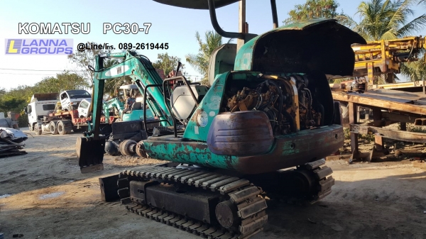 ขายรถขุดKOMATSU PC30-7 เครื่องยนต์komatsu-3D84 ,คอนโทรลน้ำมัน, ปั๊มนิ้ว, แทรคเหล็กก๊อบยาง, ใบมีด, รถ