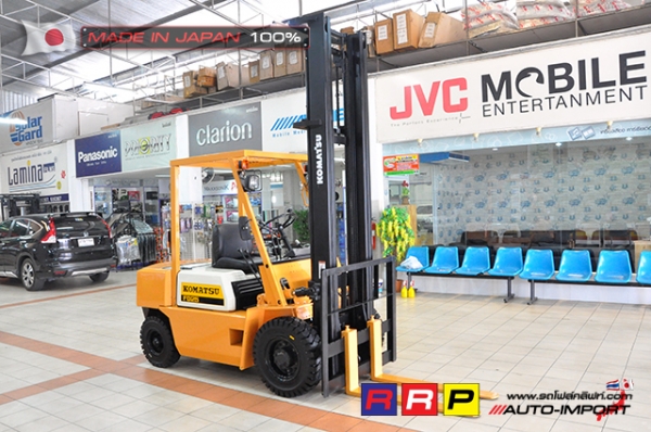 ขายรถโฟล์คลิฟท์มือสอง KOMATSU รุ่น FD25-8-146238 นำเข้าจากประเทศญี่ปุ่น 100\% ไม่เคยใช้งานในไทย ขายรถโฟล์คลิฟท์มือสอง KOMATSU รุ่น FD25-8-146238 นำเข้าจากประเทศญี่ปุ่น 100\% ไม่เคยใช้งานในไทย