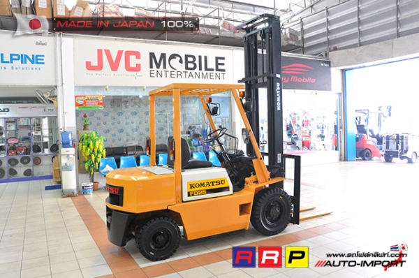 ขายรถโฟล์คลิฟท์มือสอง KOMATSU รุ่น FD25-8-146238 นำเข้าจากประเทศญี่ปุ่น 100\% ไม่เคยใช้งานในไทย ขายรถโฟล์คลิฟท์มือสอง KOMATSU รุ่น FD25-8-146238 นำเข้าจากประเทศญี่ปุ่น 100\% ไม่เคยใช้งานในไทย