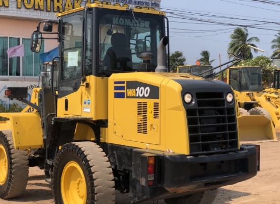 ขายรถตักล้อยาง KOMATSU WA100-7 ปี 2017 นำเข้าจากญี่ปุ่น สภาพสวยพร้อมใช้งาน มีVDOการทำงานครับ
