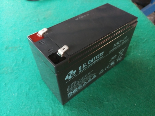 แบตเตอรี่แห้งมือสอง ยี่ห้อ B.B.Battery 12V ขนาด 9A ค่าCCA ดีมาก สภาพสวย